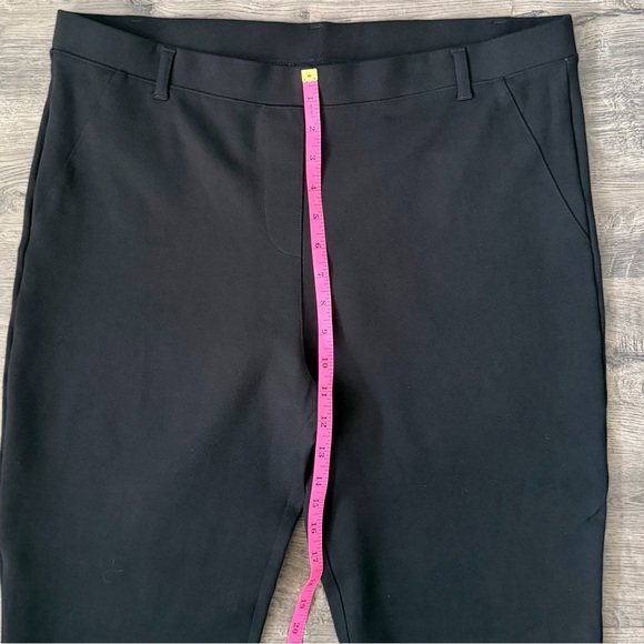 Quince Ultra Stretch Ponte Straight Leg Pants Black XL Tall 32 Inseam - Picture 10 of 12